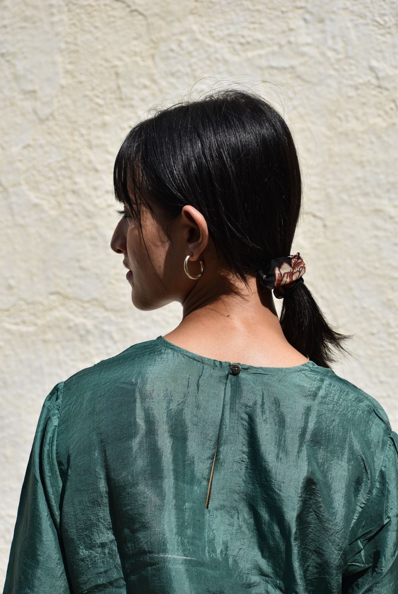 Pleated Top-Green - CiceroniTopswith N.