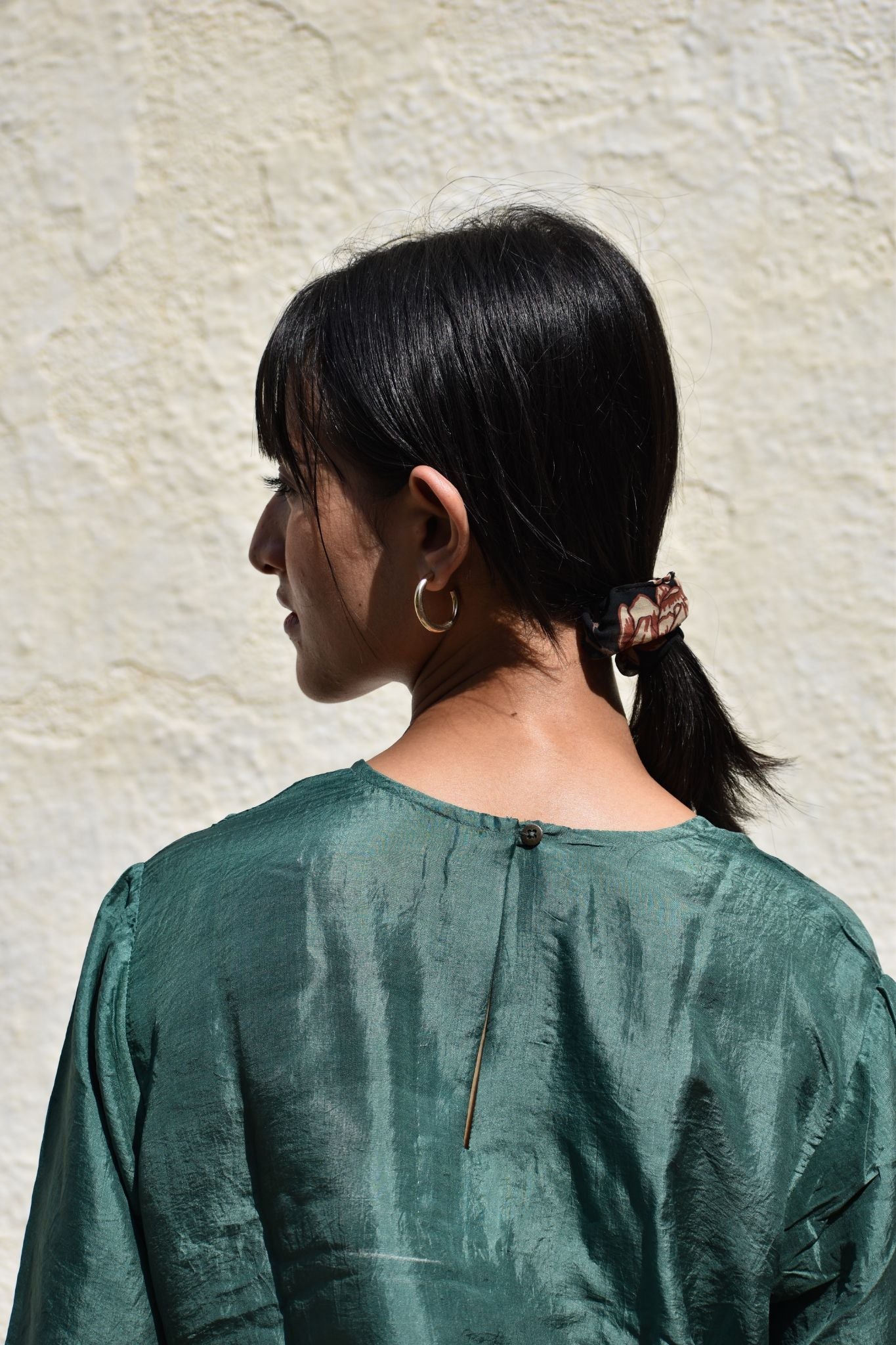 Pleated Top-Green - CiceroniTopswith N.