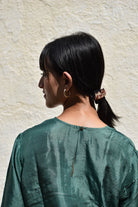 Pleated Top-Green - CiceroniTopswith N.