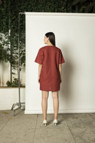 Plunge-Neck Shift Dress - CiceroniDressesAnushé Pirani