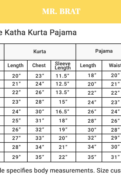 Pre-Festive Katha Kurta Pajama - CiceroniMr. Brat