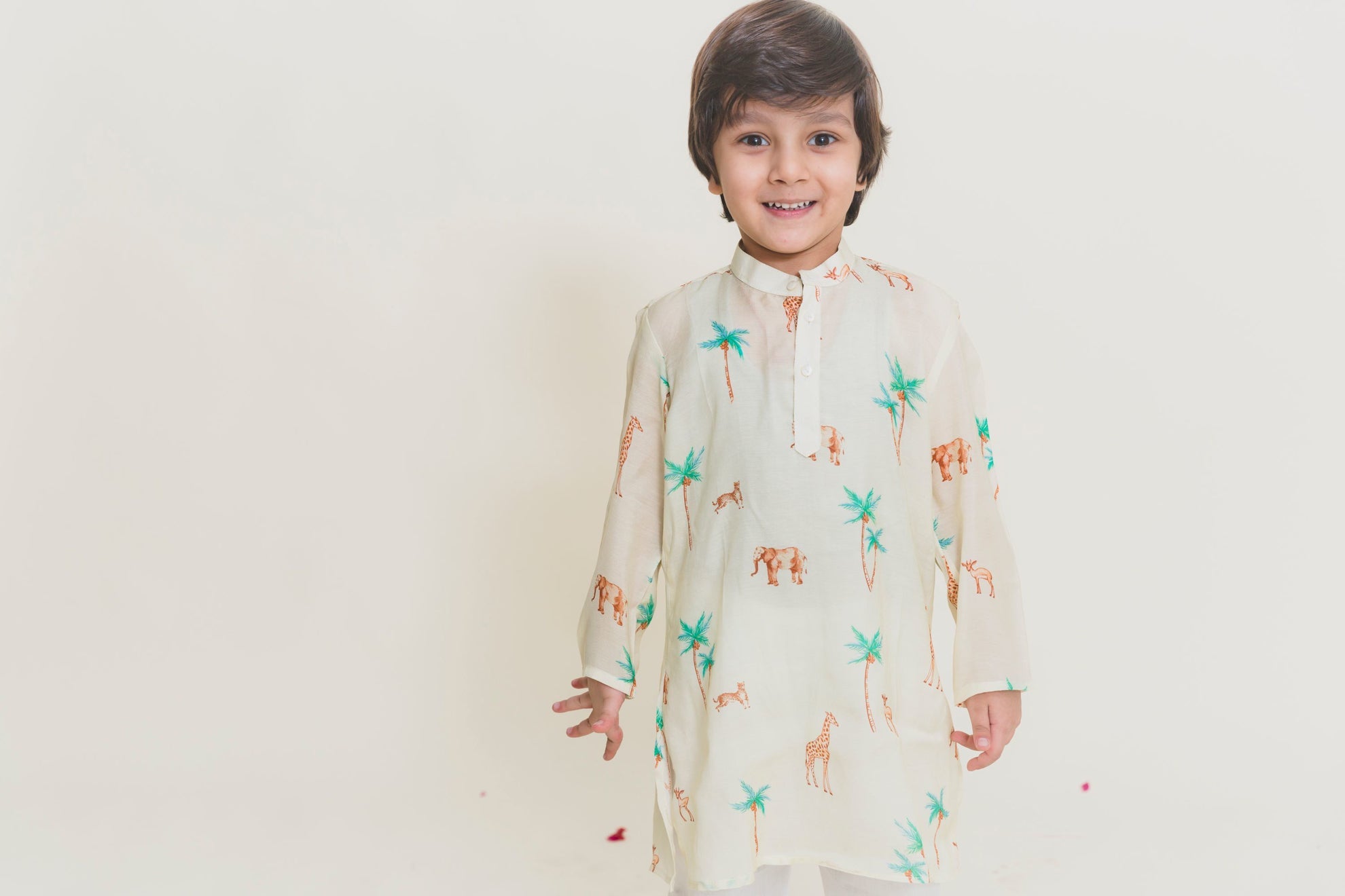 Pre-Festive Muslin Kurta Pajama Set for Boys - CiceroniMr. Brat