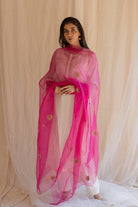 Rani Pink Panch Pankhiya Odhani - CiceroniNirjara