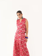 Red Silk Waistcoat - CiceroniWaistcoatShriya Singhi