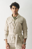 Regal Tranquillity Linen Jacket - CiceroniJacketsCultura Studio