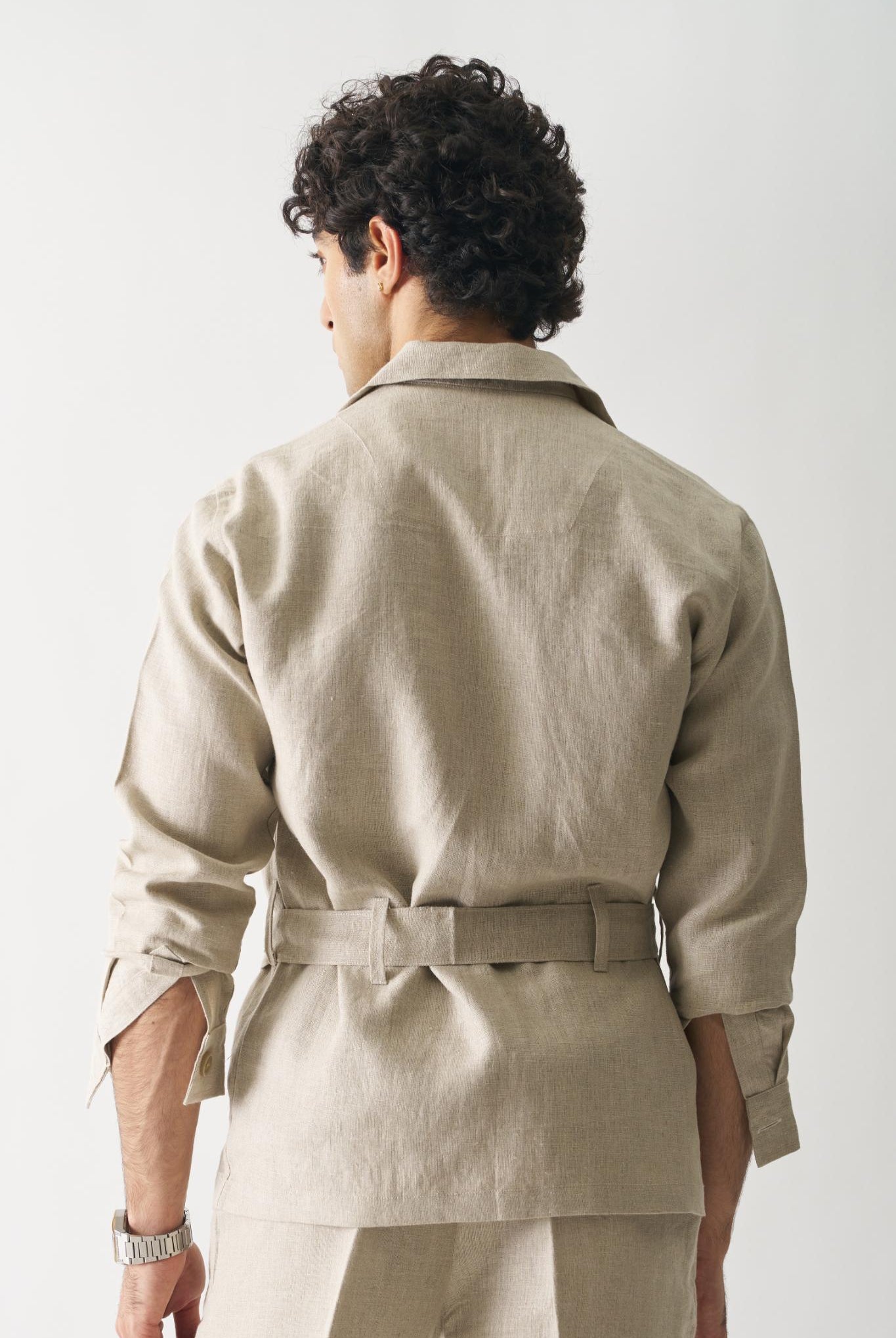 Regal Tranquillity Linen Jacket - CiceroniJacketsCultura Studio