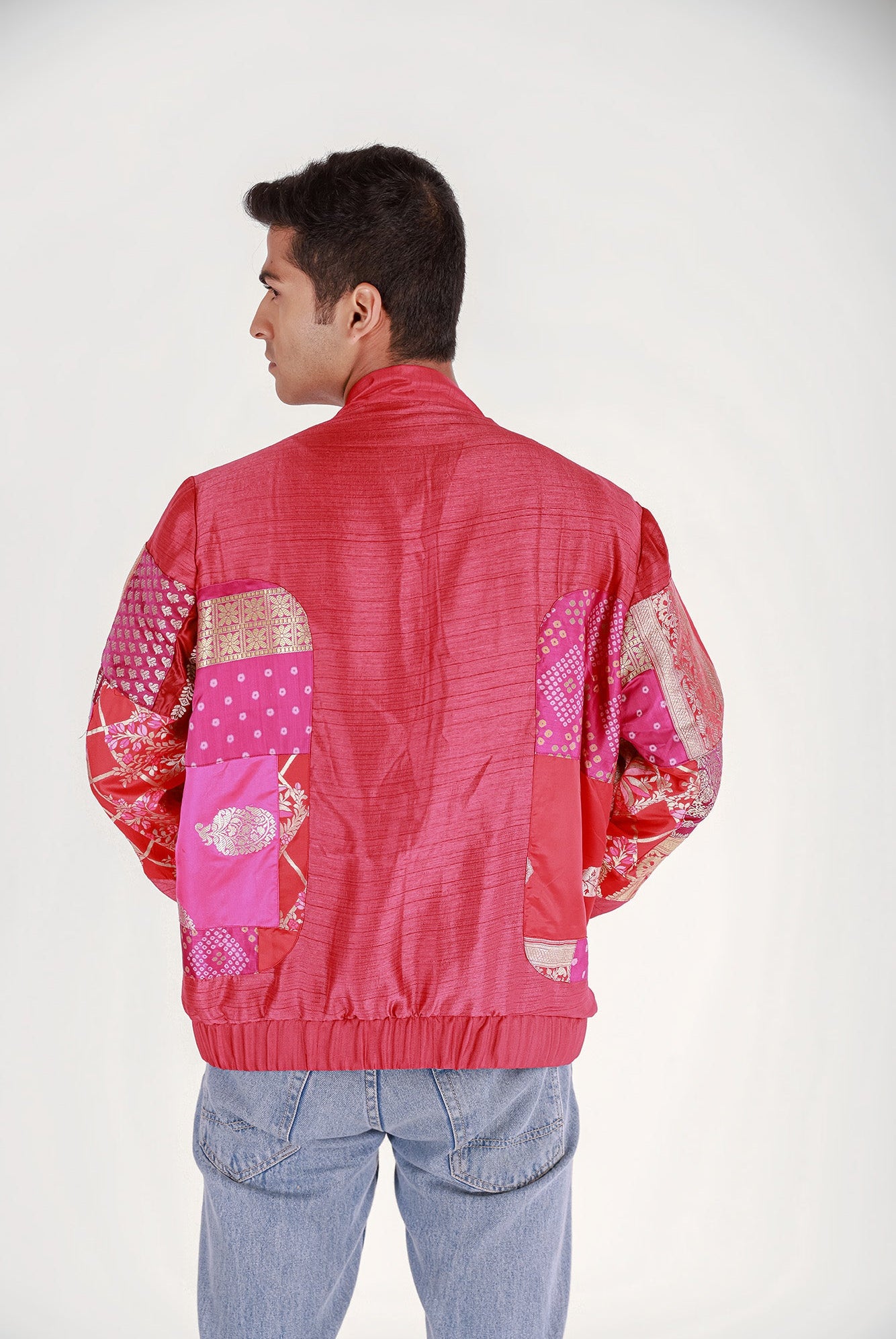 Roma Upcyled Unisex Silk Bomber Jacket 2.0 - CiceroniBlazers, Jacketsshriya singhi