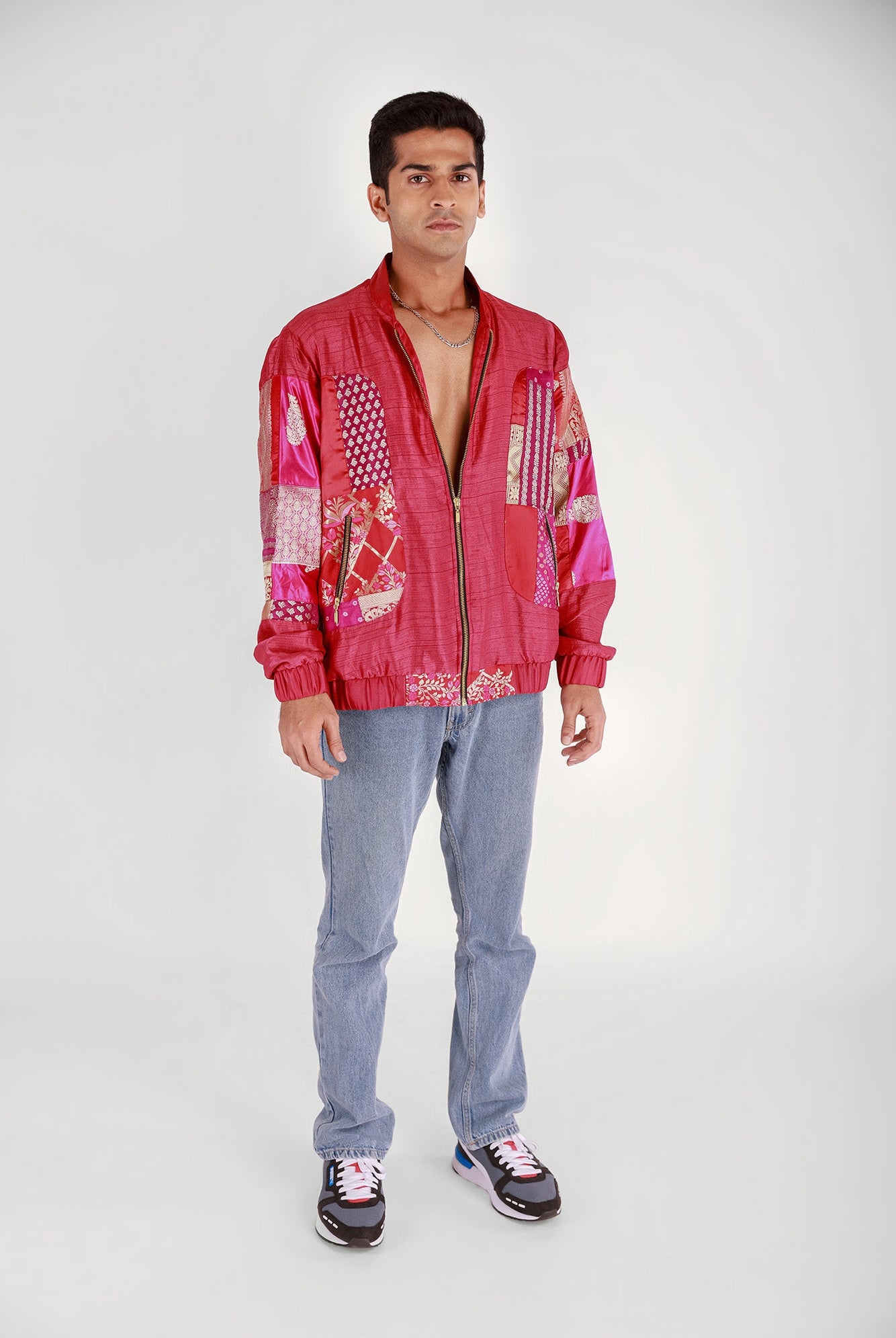 Roma Upcyled Unisex Silk Bomber Jacket 2.0 - CiceroniBlazers, Jacketsshriya singhi