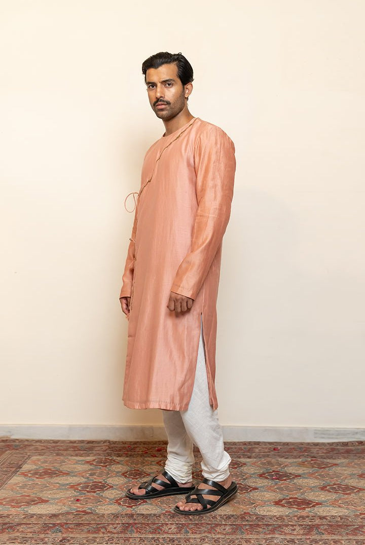 Rooman Kurta - Pearl Pink - CiceroniKurtaNirjara