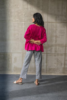Rose Pintuck Top - CiceroniTopsAraayeh
