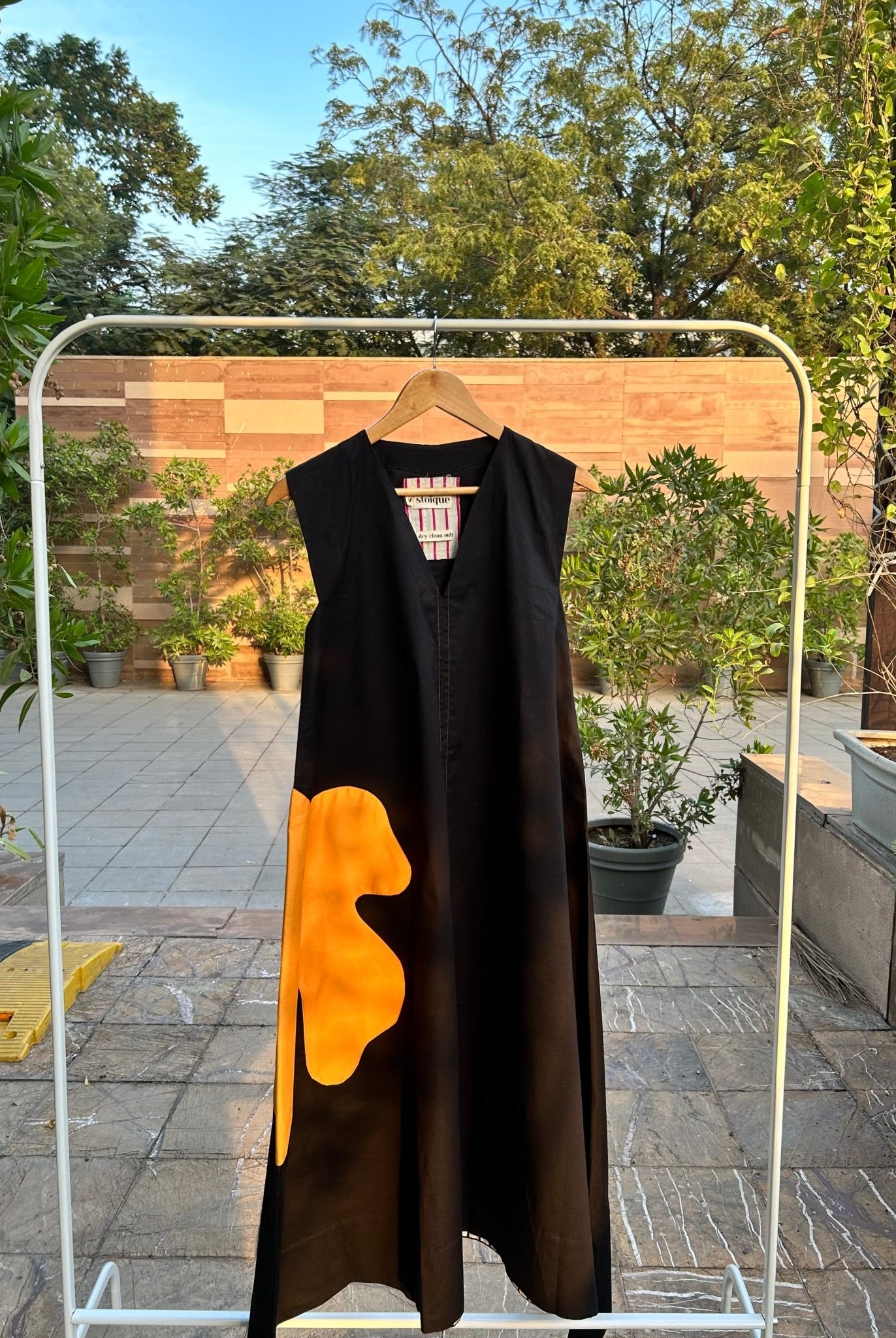 Rosemary Dress - Black and Yellow - CiceroniDressesStoique