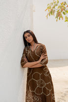 Rosewood Bandhani Kurta Set - CiceroniKurta SetSilai Studio