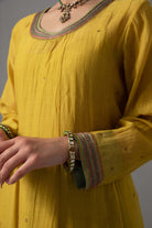 Rukmani Anarkali Set - Yellow - CiceroniKurta Set, Festive wearLabel Shreya Sharma