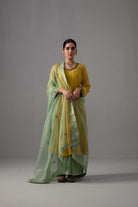 Rukmani Anarkali Set - Yellow - CiceroniKurta Set, Festive wearLabel Shreya Sharma