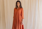 Rust Maheem Kurta Set - CiceroniNirjara