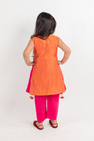 Rust- Pink Embroidered Kurta Set - CiceroniMr. Brat