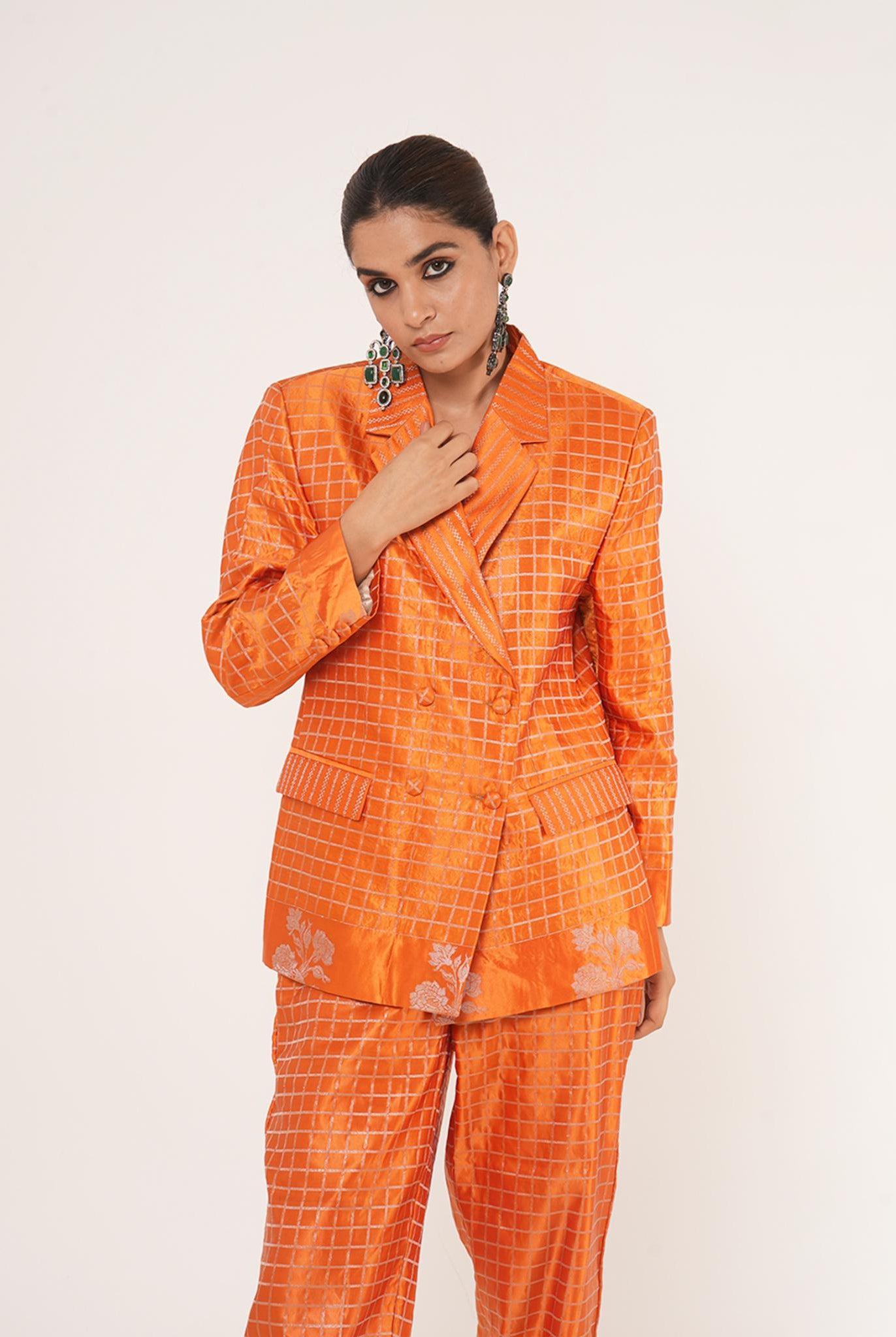 Ruth Pant Suit in Orange - CiceroniCo-ord SetShriya Singhi