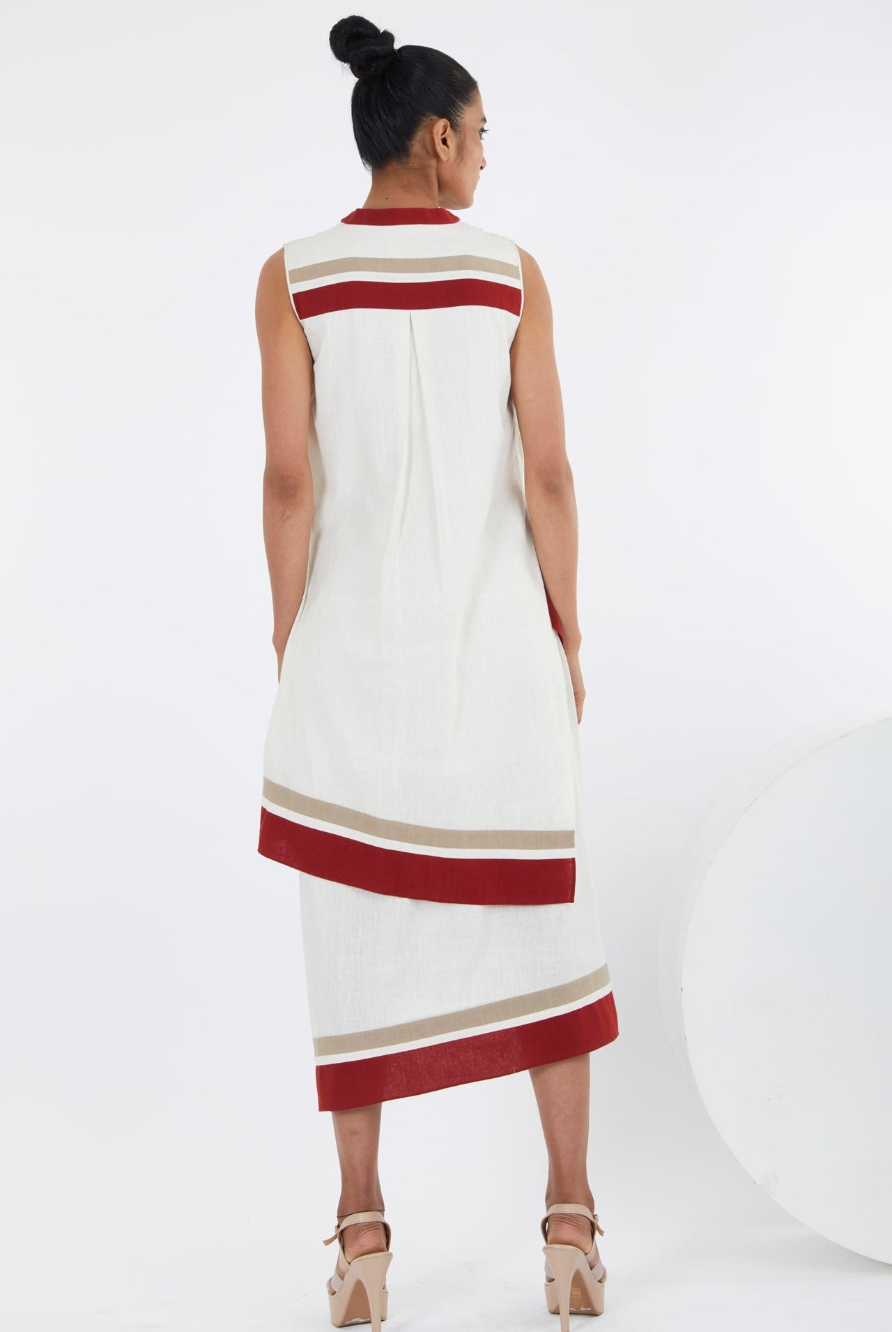 Sachi - Ivory Layered Midi Dress - CiceroniDressesMadder Much