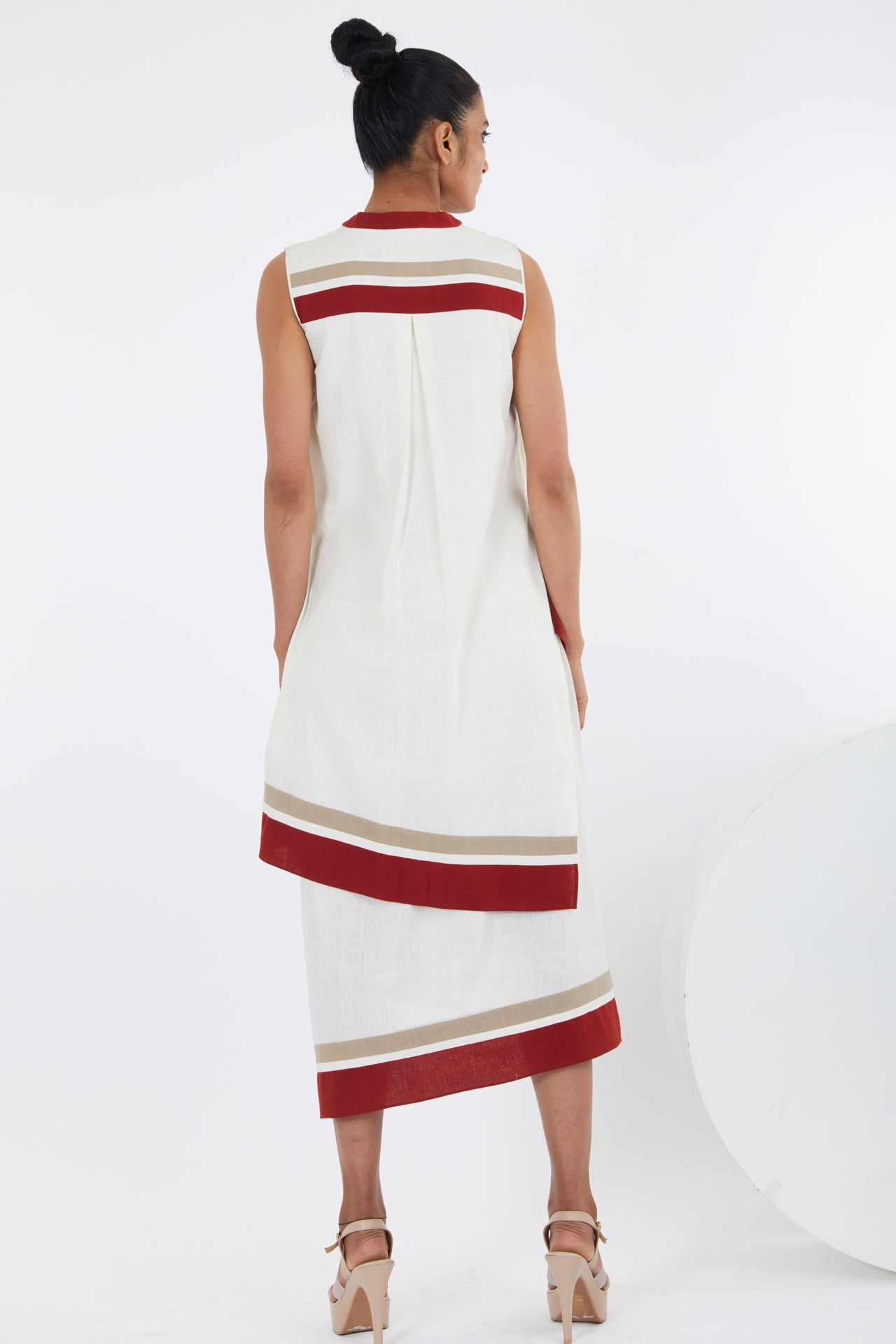 Sachi - Ivory Layered Midi Dress - CiceroniDressesMadder Much