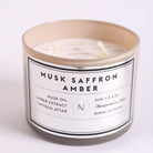Saffron infused in Musk & Amber Candle - CiceroniNASO
