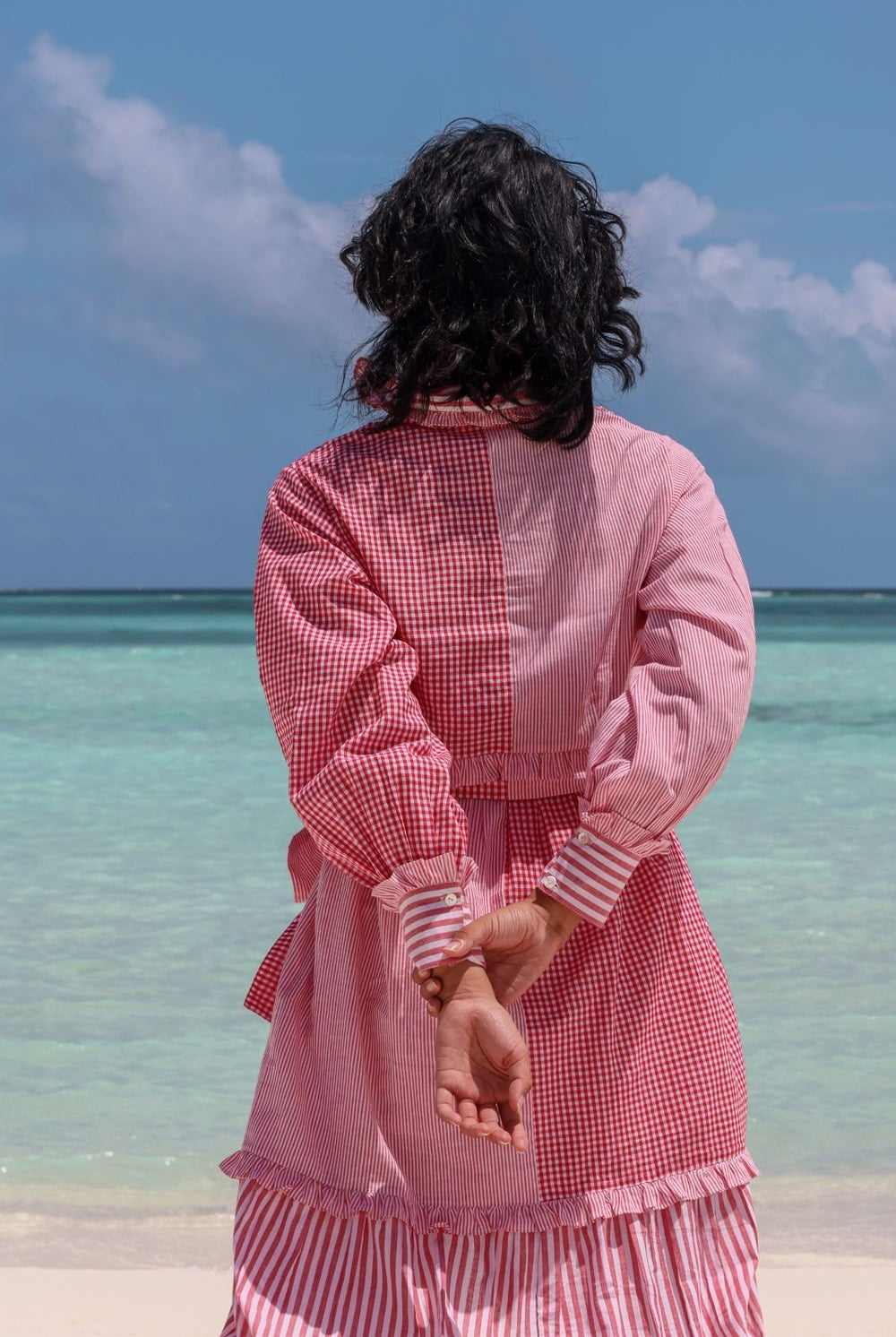 Saga-Red checks and stripes - CiceroniDressesRAAS Life