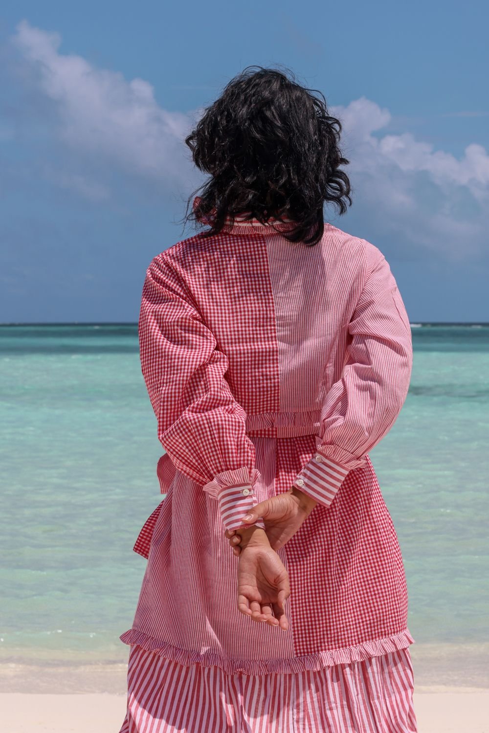 Saga-Red checks and stripes - CiceroniDressesRAAS Life