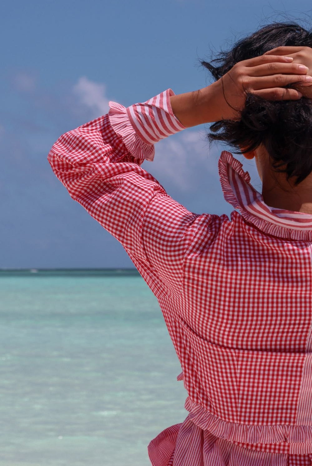 Saga-Red checks and stripes - CiceroniDressesRAAS Life