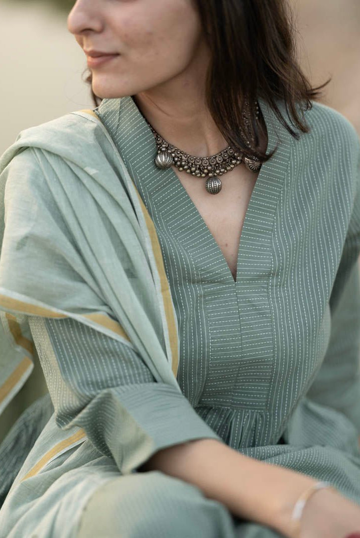 Sage Green Kurta Set - CiceroniCo-ord SetMaidaan
