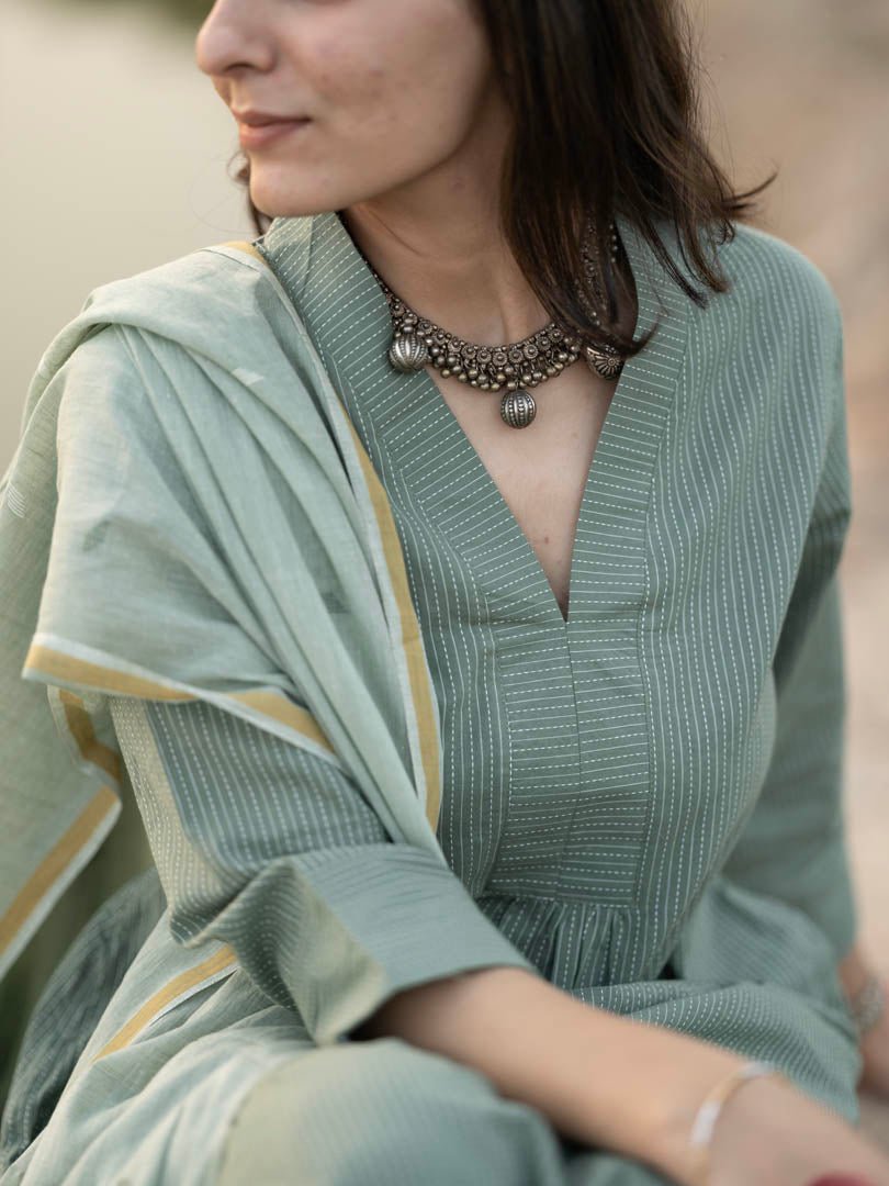 Sage Green Kurta Set - CiceroniCo-ord SetMaidaan