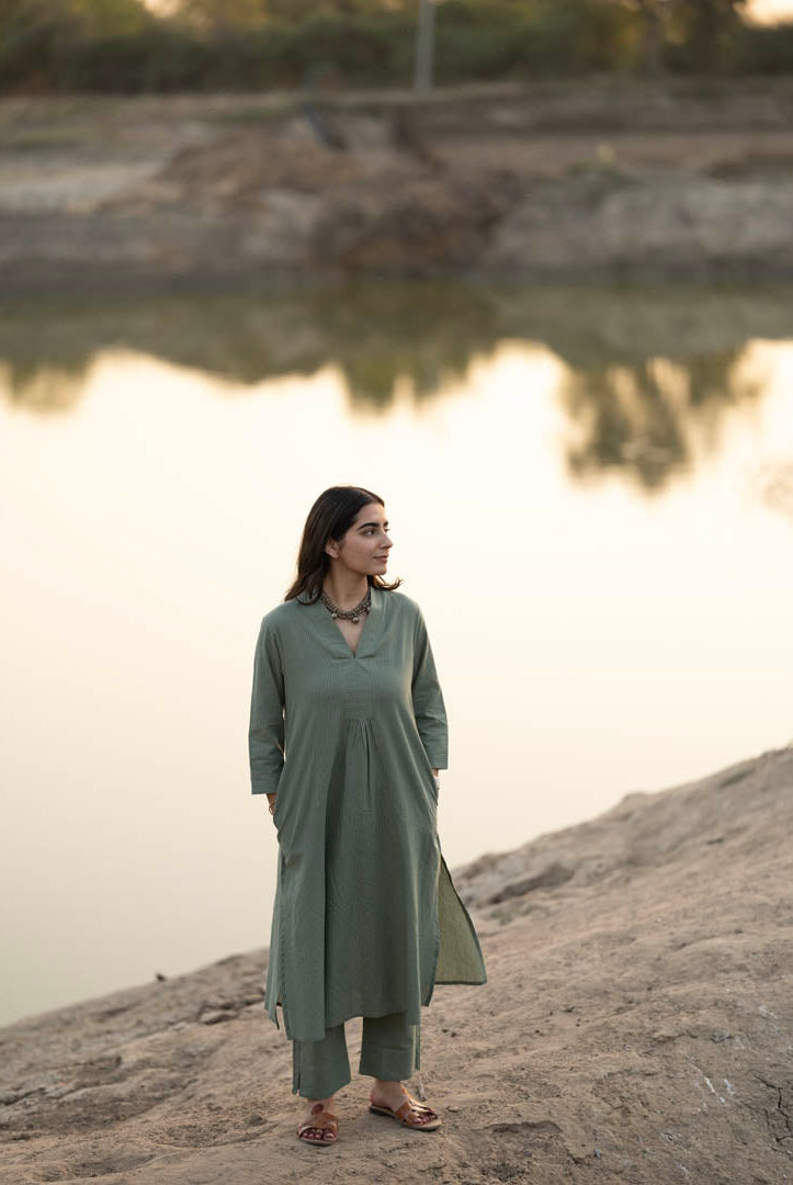 Sage Green Kurta Set - CiceroniCo-ord SetMaidaan