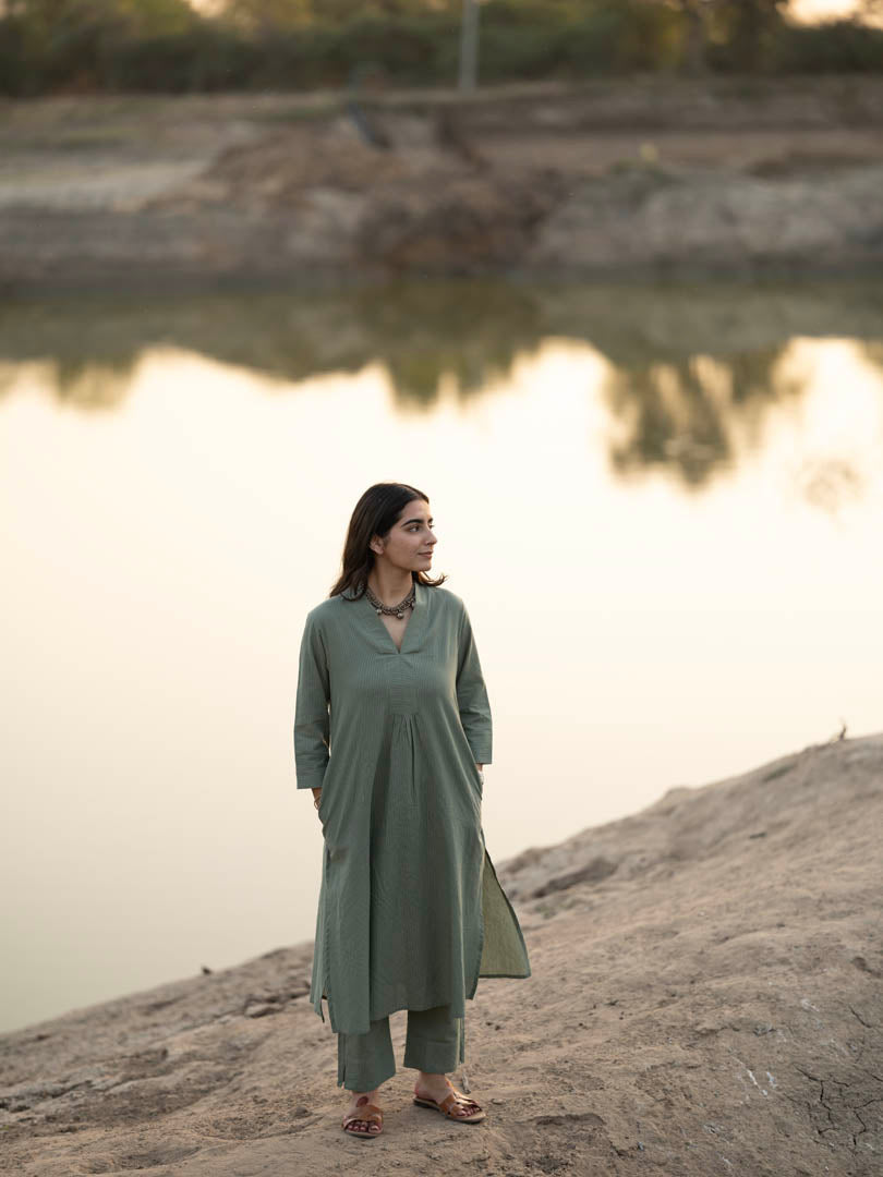 Sage Green Kurta Set - CiceroniCo-ord SetMaidaan