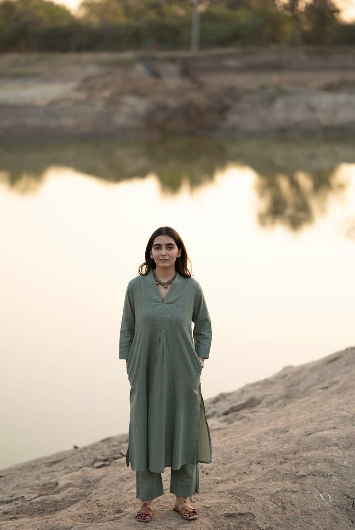 Sage Green Kurta Set - CiceroniCo-ord SetMaidaan