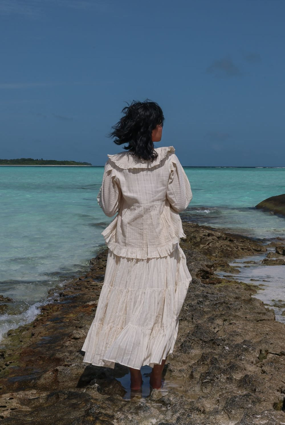 Sakhi Skirt-Warm White - CiceroniSkirtsRAAS Life