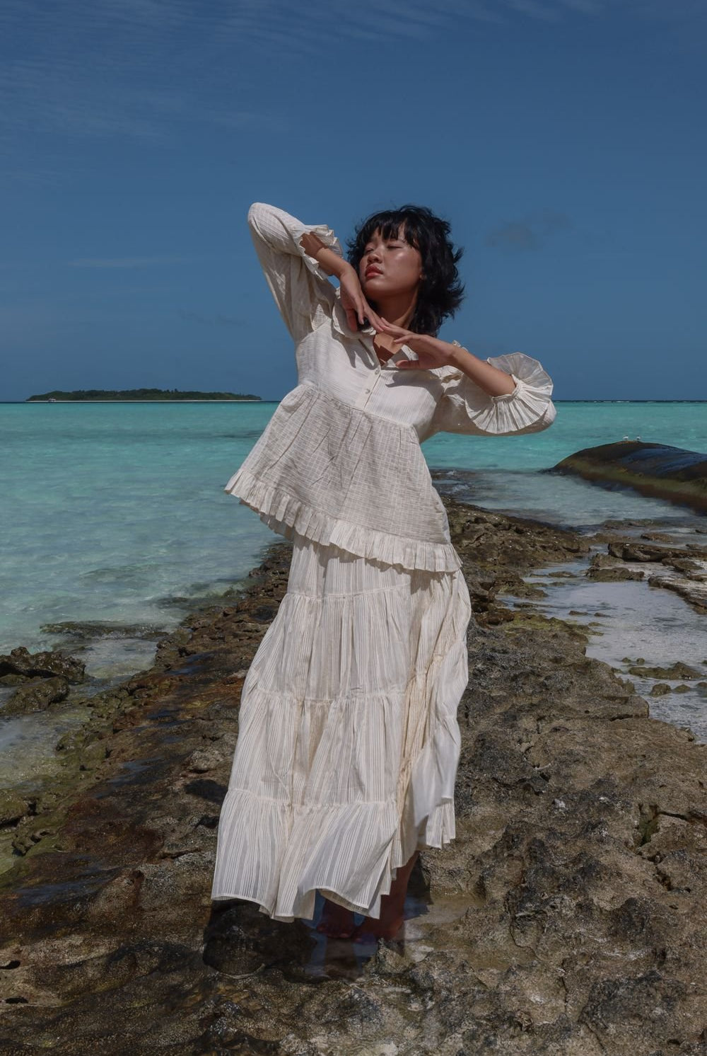 Sakhi Skirt-Warm White - CiceroniSkirtsRAAS Life