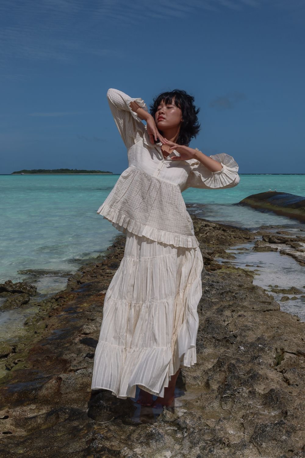 Sakhi Skirt-Warm White - CiceroniSkirtsRAAS Life