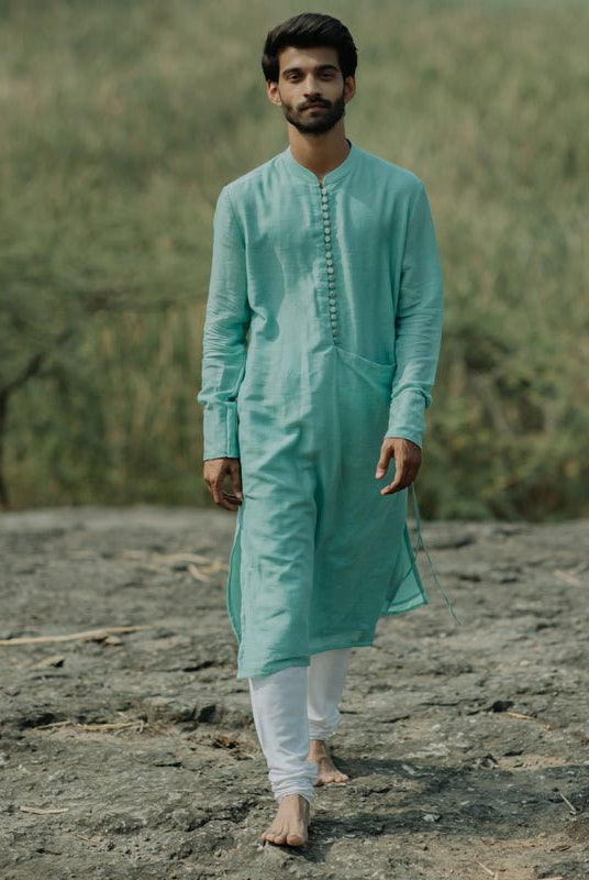 Sapphire Angarkha Kurta - CiceroniNirjara