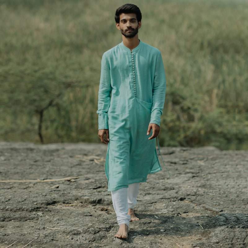 Sapphire Angarkha Kurta - CiceroniNirjara