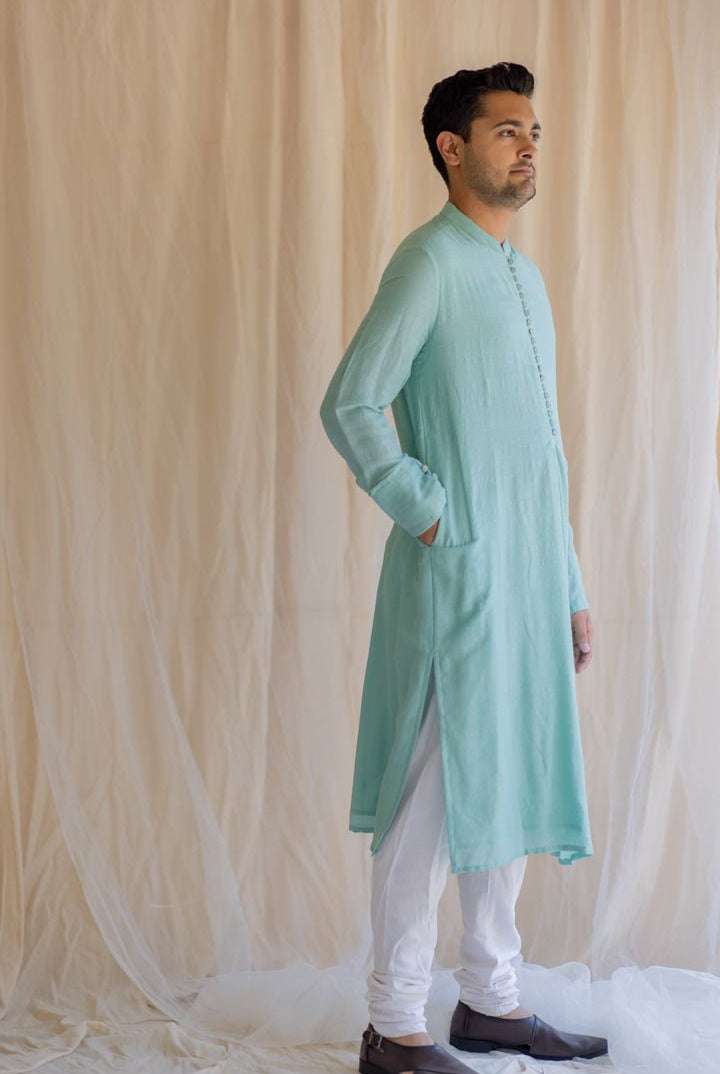 Sapphire Angarkha Kurta - CiceroniNirjara