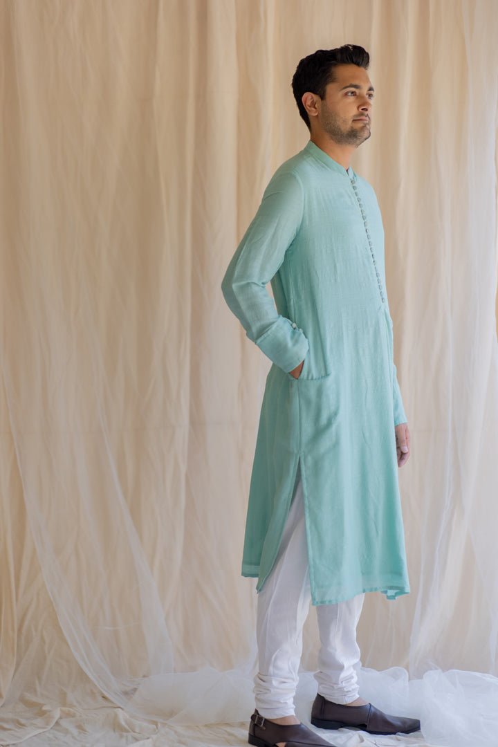 Sapphire Angarkha Kurta - CiceroniNirjara