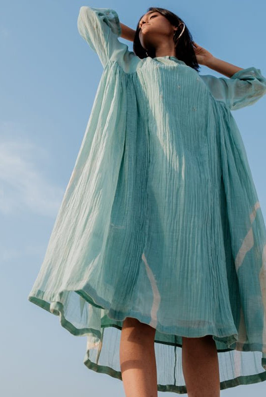 Sapphire Blue Ruzgar Dress - CiceroniNirjara