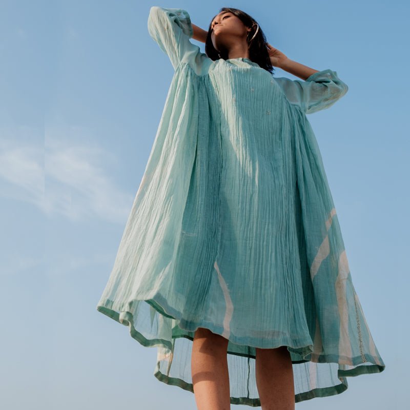 Sapphire Blue Ruzgar Dress - CiceroniNirjara