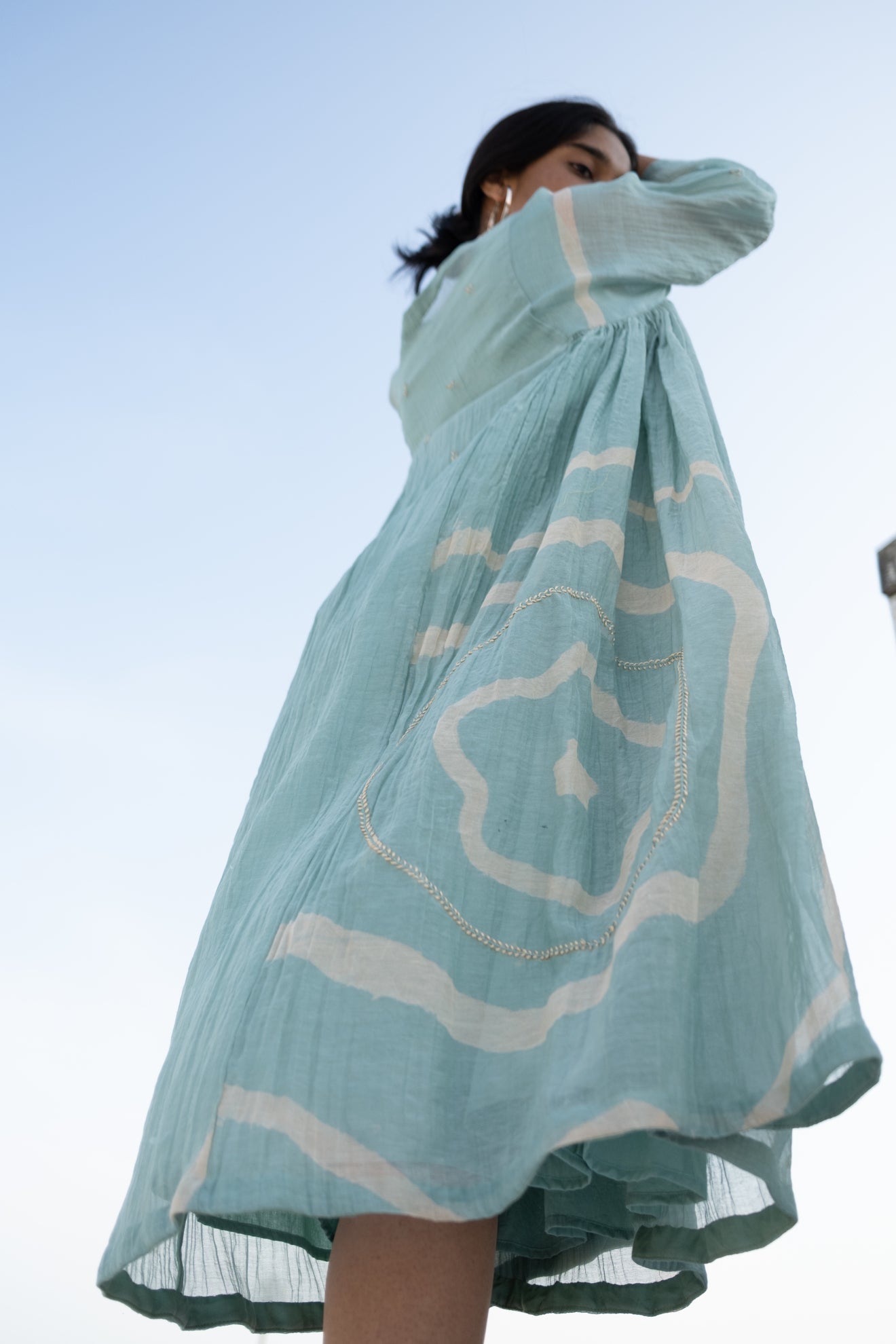 Sapphire Blue Ruzgar Dress - CiceroniNirjara