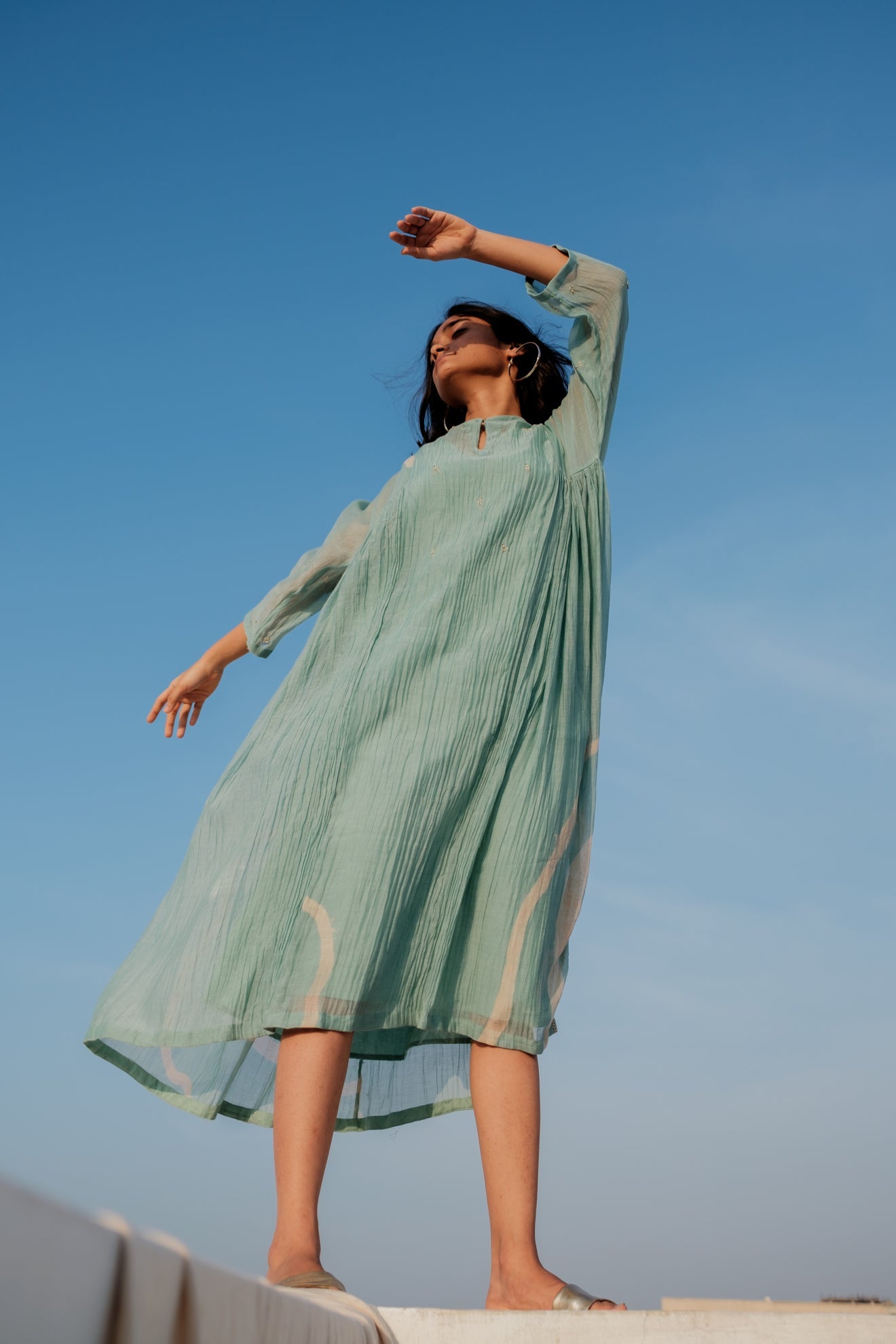Sapphire Blue Ruzgar Dress - CiceroniNirjara