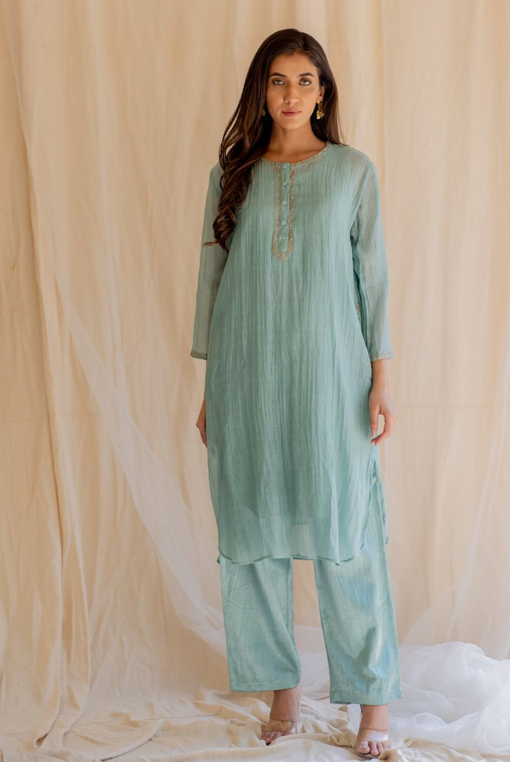 Sapphire Gul Seedh Kurta Set - CiceroniNirjara