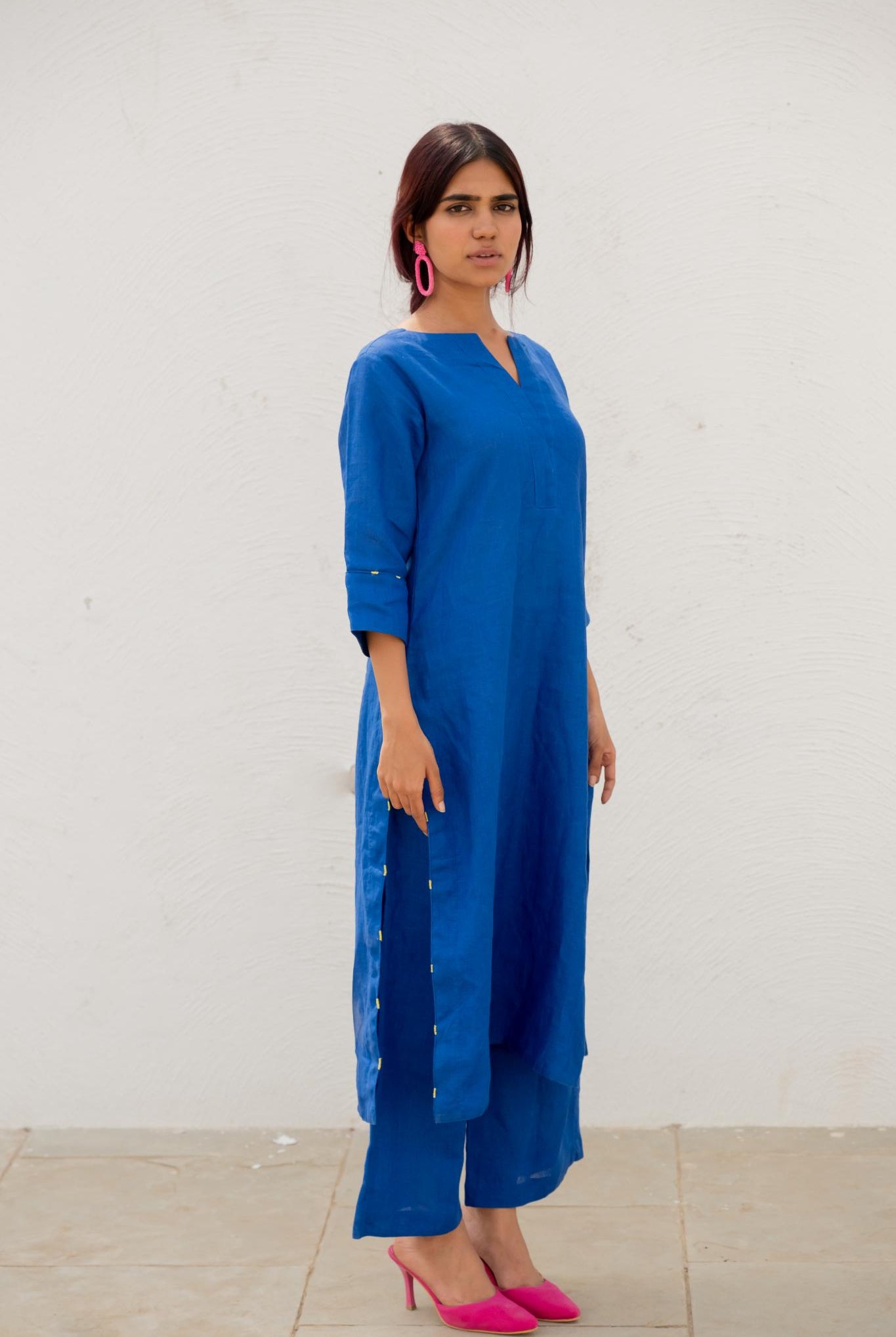 Sapphire Linen Kurta Set - CiceroniKurta SetSilai Studio