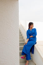 Sapphire Linen Kurta Set - CiceroniKurta SetSilai Studio