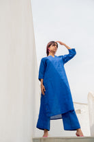Sapphire Linen Kurta Set - CiceroniKurta SetSilai Studio
