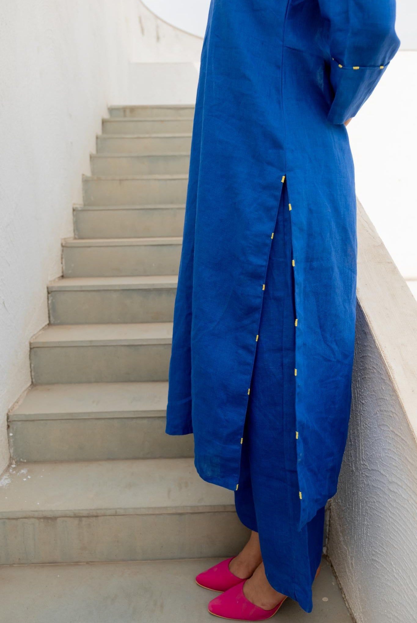 Sapphire Linen Kurta Set - CiceroniKurta SetSilai Studio