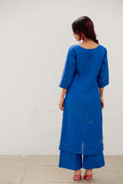 Sapphire Linen Kurta Set - CiceroniKurta SetSilai Studio