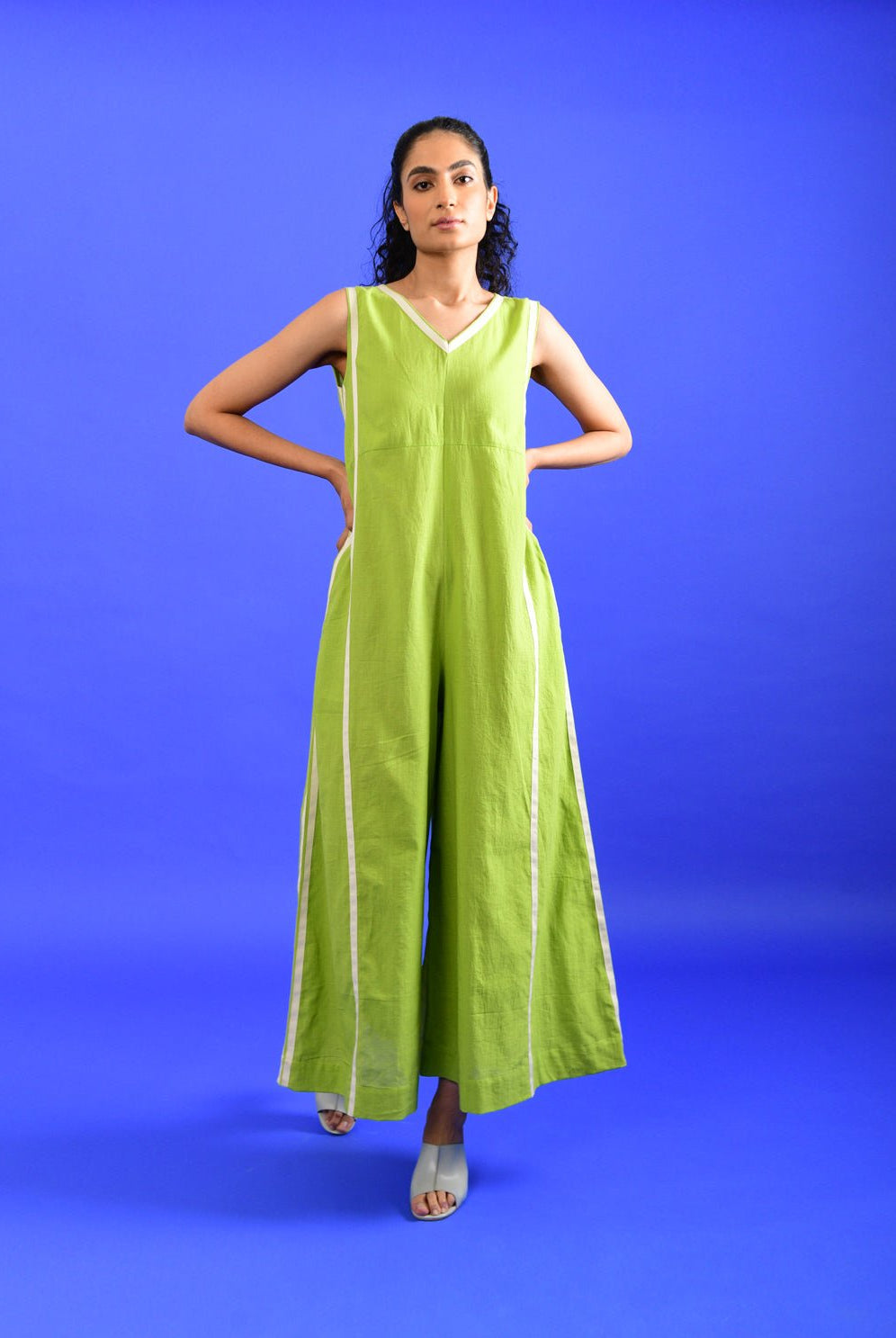 Scream Green Jumpsuit - CiceroniJumpsuitRias Jaipur